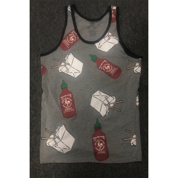 Sriracha Hot Sauce Authentic Tank Top Size Large - Picture 1 of 5
